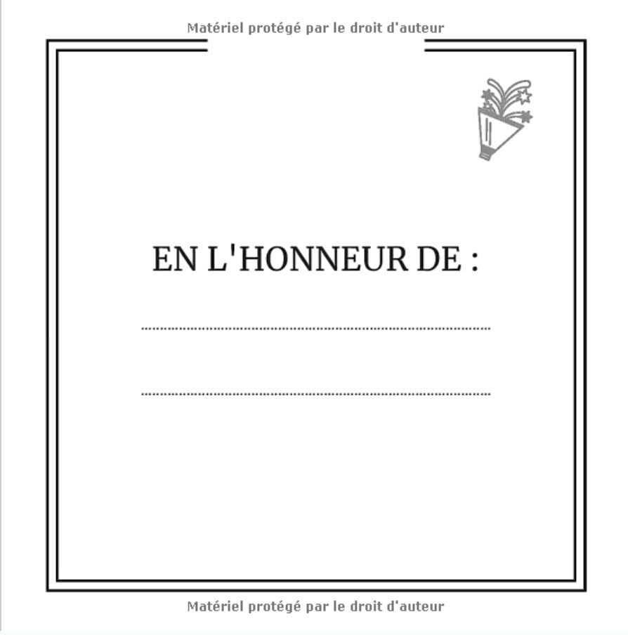 Livre d'Or 40 ans : Livre d'Or à personnaliser pour anniversaire ou soirée d'anniversaire des 40 ans / 100 pages Format 21,5 x 21,5 cm