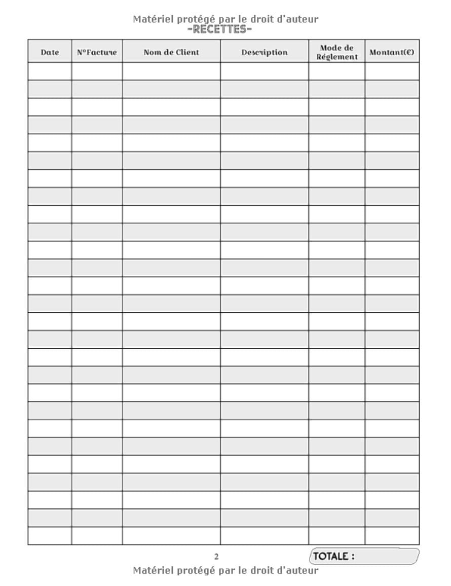 livre de compte auto entrepreneur : Cahier de comptabilité | Recette achat | Registre des recettes | Carnet comptabilite | achats micro entreprise | 120 Pages Format A4