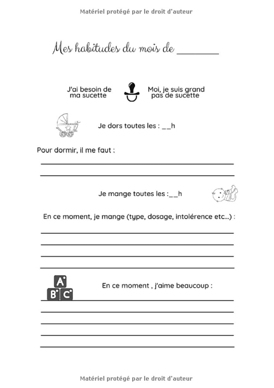 Carnet de liaison Nounou - cahier de transmission parents nounou assistante maternelle crèche - 130 pages Format A4
