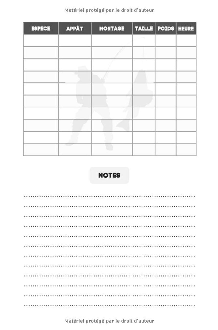 Carnet de pêche: Très facile à remplir | Une idée cadeau réussie pour un plaisir partagé - 108 pages Format 15 x 22 cm