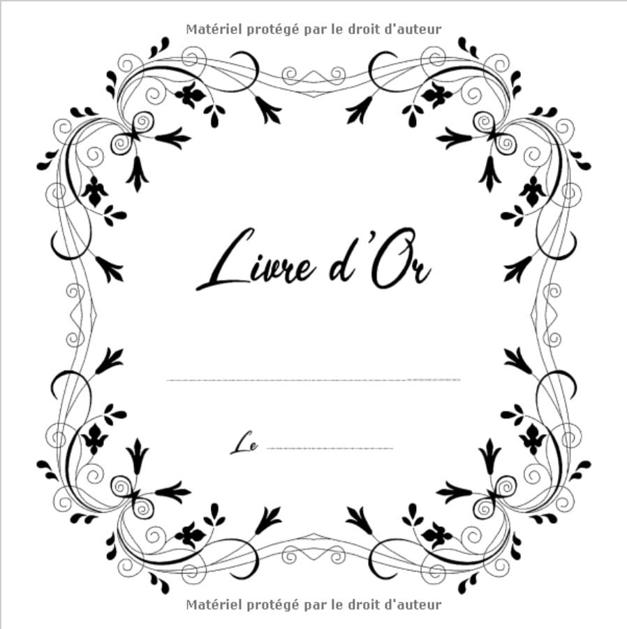 Livre d’or mariages, pacs, retraites, anniversaires, noces, baby shower... | 100 pages à remplir | Format 21 x 21 cm
