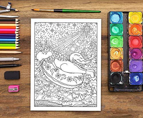 Vie de licorne : Un livre de coloriage drôle sur les licornes - 108 pages Format A4