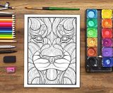 Livre De Coloriage Pour Adultes Nature Sauvage : 35 pages à colorier (poissons, hiboux, cerfs, lamas, paresseux) relaxation et soulagement stress - Format 21,5 x 28 cm