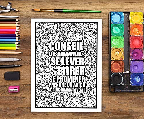 Vie à la retraite : Un livre de coloriage sarcastique pour adultes : Un livre anti-stress drôle, original et décalé pour retraités et pensionnés - 92 pages Format A4