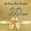 Le livre d'or de mes 20 ans : Un livre d'or de la fête du 20e anniversaire - 100 pages Format 21 x 21 cm