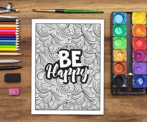 Jeter des confettis d’amour : Un livre de coloriage inspirant pour adultes - 86 pages Format A4