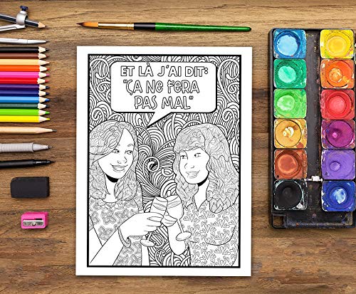 Livre de coloriage pour adultes : Un livre drôle, original et décalé pour les dentistes, étudiants en odontologie - 106 pages Format A4