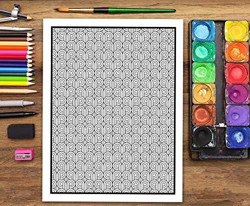 Arts Decoratif : Livre De Coloriage Pour Adultes - Motifs art déco - 86 pages Format A4