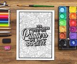 Livre de coloriage anti-stress drôle, original et sarcastique pour pharmaciens et étudiants en pharmacie - 102 pages Format A4