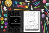 C comme Caca : ABC livre de coloriage pour enfants - livre d'activités à mourir de rire pour apprendre les lettres de l'alphabet - 56 pages Format A4