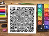 Mandalas Complexes : Livre De Coloriage Pour Adultes - 86 pages Format 21,5 x 21,5 cm