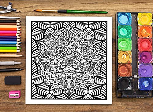 Mandalas Complexes : Livre De Coloriage Pour Adultes - 86 pages Format 21,5 x 21,5 cm
