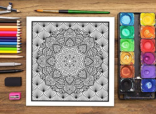Mandalas Complexes : Livre De Coloriage Pour Adultes - 86 pages Format 21,5 x 21,5 cm