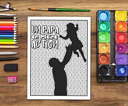Vie de papa : Un livre de coloriage pour homme viril - 88 pages Format A4