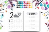 Apprenons à écrire les nombres : Cahier d’apprentissage des nombres : 3 ans et + / 86 pages Format 21,5 x 28 cm