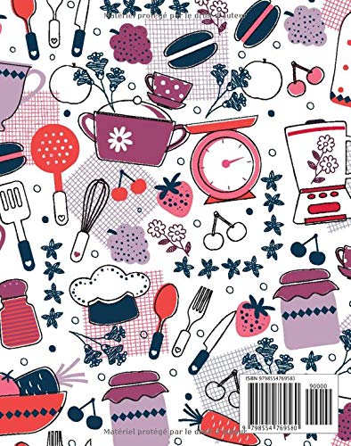 Planificateur de Menus : Carnet Parfait pour Organiser, Suivre et Planifier vos Menus & Liste de Courses de la semaine - 106 pages Format 18 x 22 cm