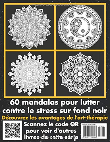 Livre de coloriage pour adulte : 60 mandalas pour la réduction du stress au format A4 / 124 pages
