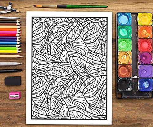 Gribouillages : Livre De Coloriage Pour Adultes - 66 pages Format A4