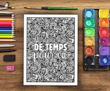 Vie de bureau : un livre de coloriage décalé pour adultes - 108 pages Format A4