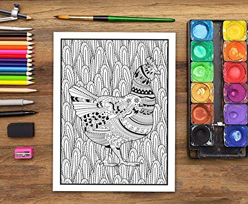 Nature Sauvage : Livre De Coloriage Pour Adultes - 82 pages Format A4