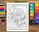 Livre De Coloriage Pour Adultes : L’art Japonais de l’estampe sur bois - 66 pages Format A4