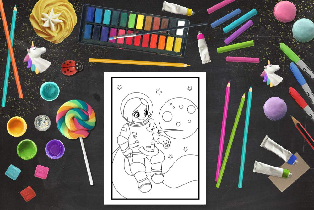 Livre de coloriage pour enfants - 46 pages à colorier avec des phrases motivantes et inspirantes - 3 / 10 ans - 96 pages Format A4