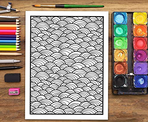 Gribouillages : Livre De Coloriage Pour Adultes - 66 pages Format A4