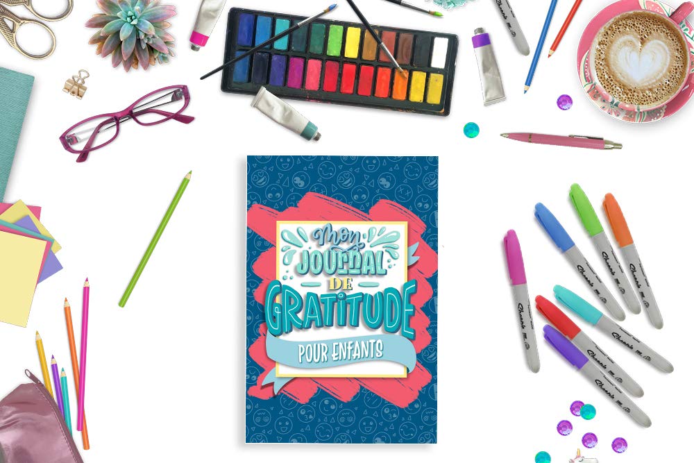 Mon journal de gratitude pour enfants : Un carnet pour que les petits deviennent plus heureux, améliorent leur confiance en eux - 108 pages Format 15 x 22 cm