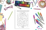 Labyrinthes pour enfants : cahier d'activités : 3-10 ans - 100 pages Format 21,5 x 28 cm