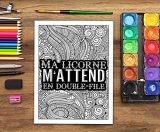 Vie de licorne : Un livre de coloriage drôle sur les licornes - 108 pages Format A4