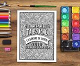 Livre de coloriage pour adultes : Un livre drôle, original et décalé pour les dentistes, étudiants en odontologie - 106 pages Format A4
