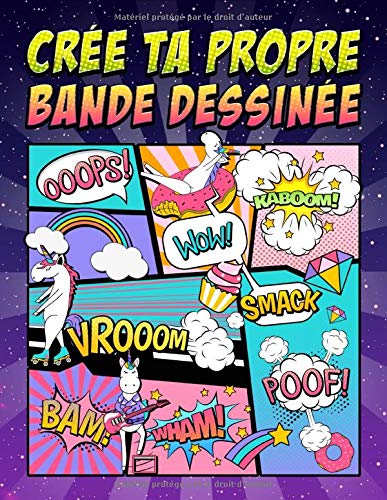 Crée ta propre bande dessinée: 100 planches de BD vierges pour adultes, ados & enfants - 102 pages Format A4