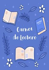 Carnet de lecture vierge à remplir : Journal de lecteur - cahier pour garder une trace de ses lectures - 110 pages Format A4