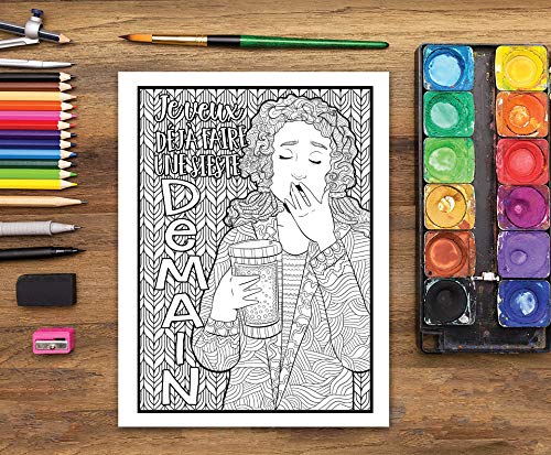 Vie administrative : Livre de coloriage pour adultes : 51 pages à colorier drôles pour secrétaires, assistantes et assistants dans l'administration - 106 pages Format A4