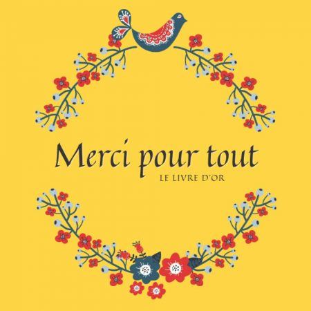 Merci pour tout, le livre d'or : livre d'or retraite homme ou femme, 100 pages Format 21,5 x 21,5 cm