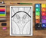 Livre De Coloriage Pour Adultes Nature Sauvage : 35 pages à colorier (poissons, hiboux, cerfs, lamas, paresseux) relaxation et soulagement stress - Format 21,5 x 28 cm