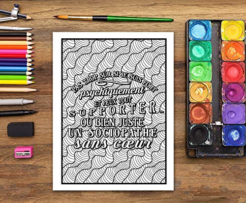 Vie en Réa : Livre de coloriage sarcastique pour adultes : 51 pages drôles pour les docteurs, les infirmières - 104 pages Format A4