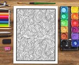 Gribouillages : Livre De Coloriage Pour Adultes - 66 pages Format A4