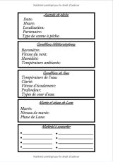 Carnet de pêche à remplir - Cahier à Compléter pour suivre vos Captures - Journal de bord du pêcheur - 80 pages Format 18 x 25 cm