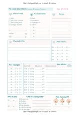 CARNET DE SUIVI BÉBÉ : Journal De Bord De Bébé - 90 Jours À Remplir : De La Maternité À 3 Mois - 93 pages Format 18 x 25 cm