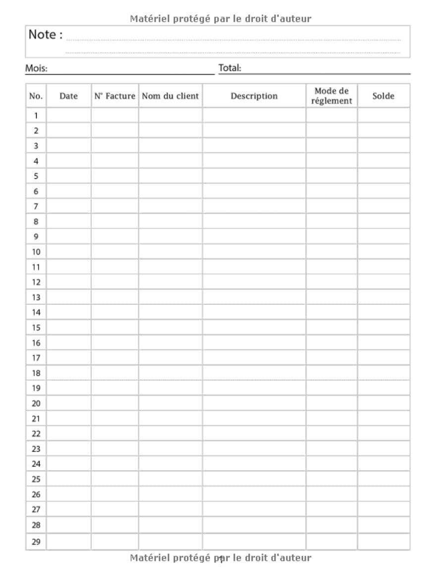 Cahier de compte : Livre des recettes auto entrepreneur - 120 pages Format 21,5 x 28 cm