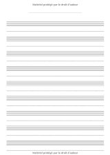 Cahier de musique avec portées et annotations pour la composition musicale - solfège - partitions - 48 pages - Grand format A4 : 21x 29,7 cm - Couverture brillante