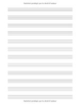 Cahier de Musique: Carnet de Partitions pour Basse - Papier manuscrit - 12 Portées par page - 110 Pages - Grand format A4