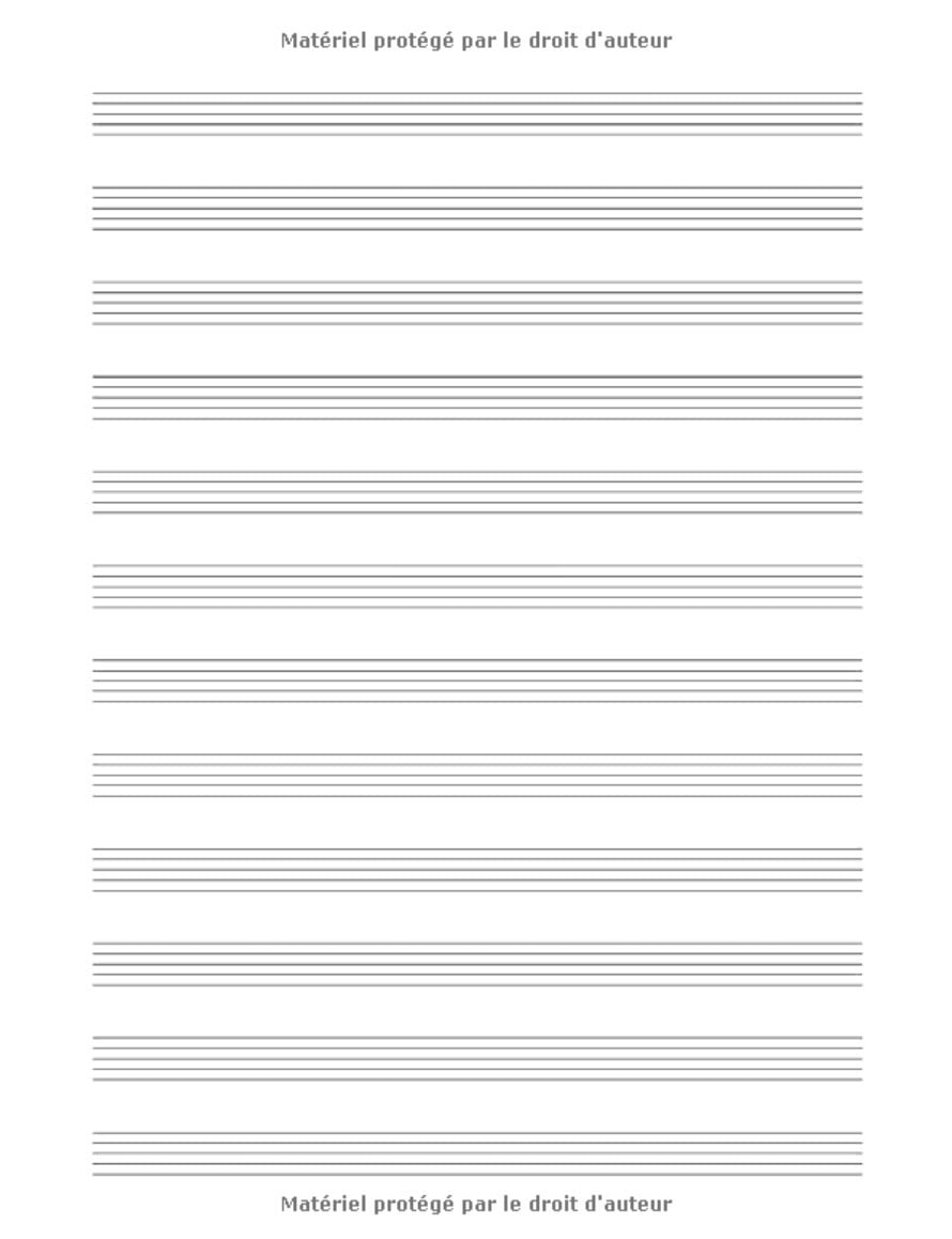 Cahier de Musique: Carnet de Partitions pour Basse - Papier manuscrit - 12 Portées par page - 110 Pages - Grand format A4