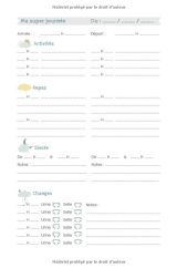 CARNET LIAISON NOUNOU : cahier de transmissions nounou parents pour faciliter la communication au quotidien - Journal de bord de bébé - 100 pages Format 15 x 22 cm