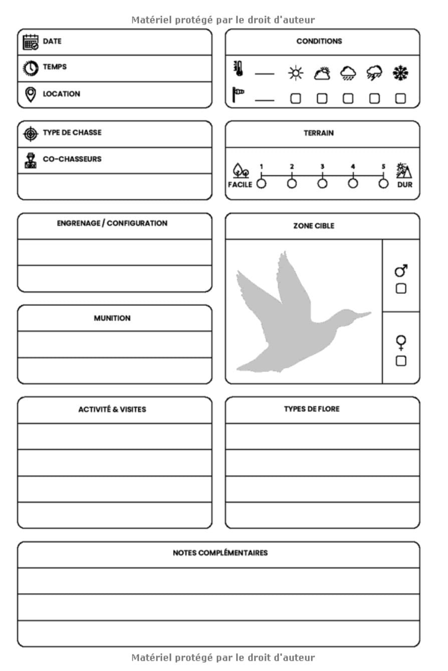 Journal de la chasse: journal de bord du chasseur à remplir | Carnet de chasse et registre de Gibiers | 120 pages Format 15 x 22 cm