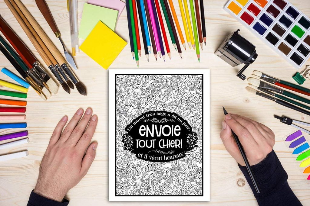 Cet avocat a besoin d’une p*tain de bière : Livre de coloriage grossier pour adultes - 106 pages format A4