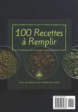 Mes Recettes Naturelles : Mon carnet des recettes cosmétiques et ménagers - 100 Recettes à Compléter - Format 18x25 cm