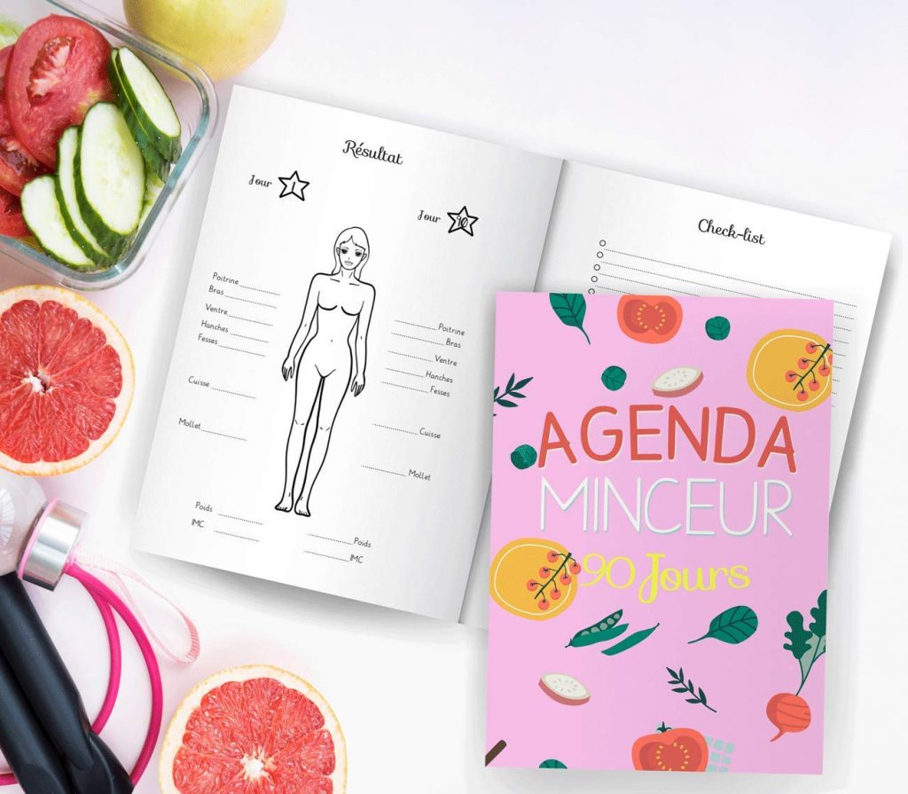 Agenda Minceur 90 Jours: Journal minceur à compléter, 15x22cm, 102 pages