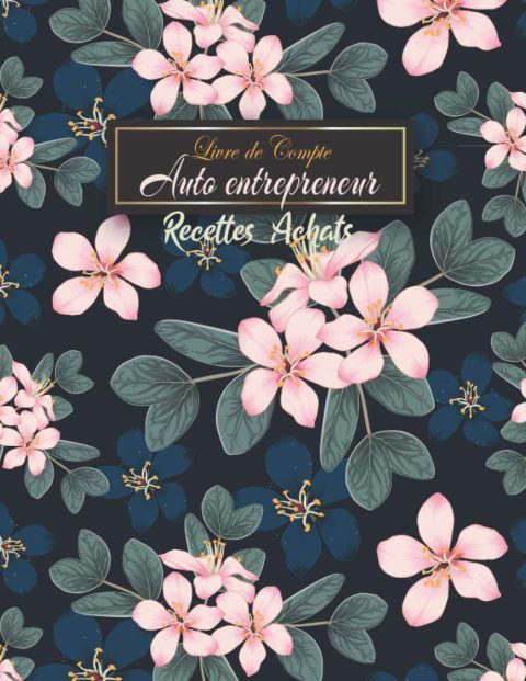 livre de compte auto entrepreneur : Cahier de comptabilité | Recette achat | Registre des recettes | Carnet comptabilite | achats micro entreprise | 120 Pages Format A4